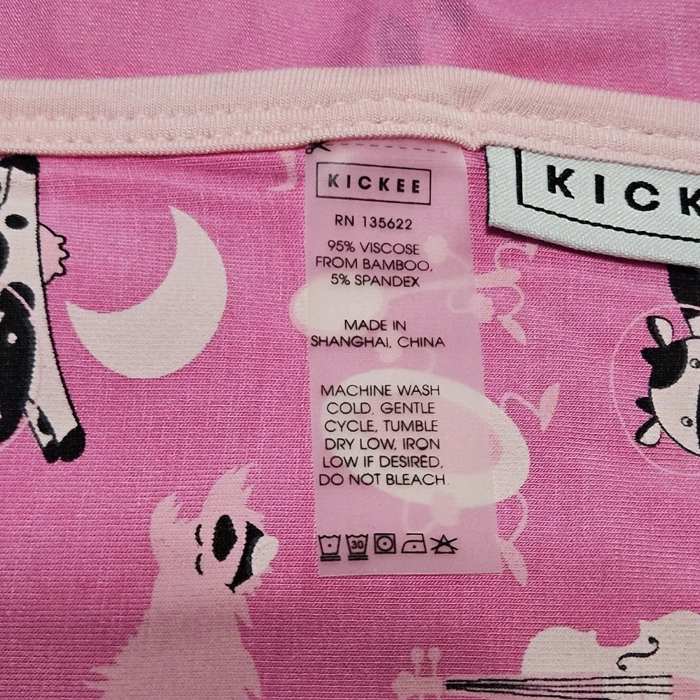 KicKee Pants blanket Dream Pink Hey Diddle Diddle‎ print Viscose Bamboo 38x28
